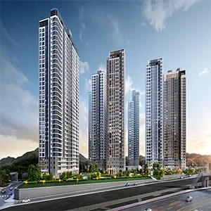 아산탕정 자이 단지조감도